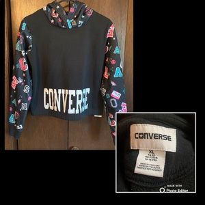 Converse Crop Top Hoodie Converse